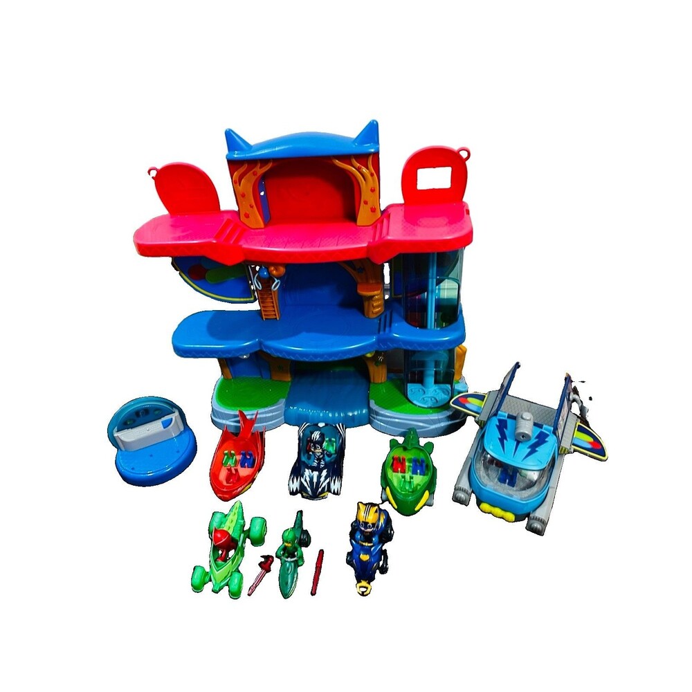 PJ MASKS Deluxe Headquarters Playset Lot